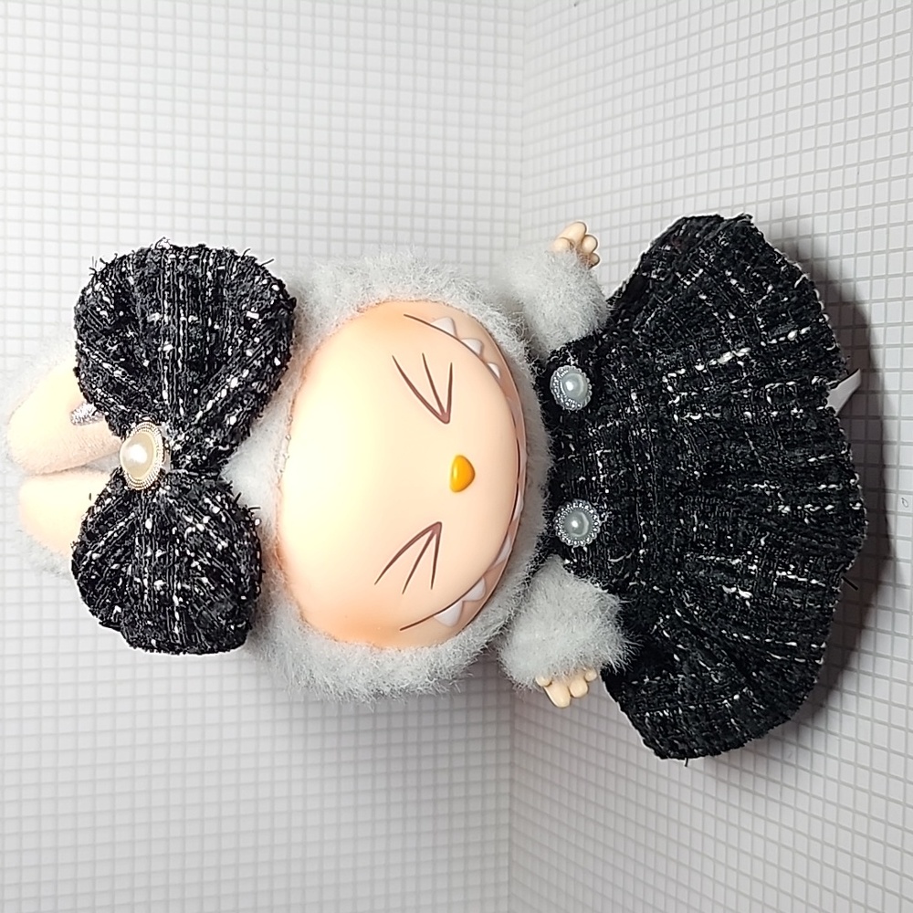 Brand New Labubu  Mini Plush Clothes Dress With Bow